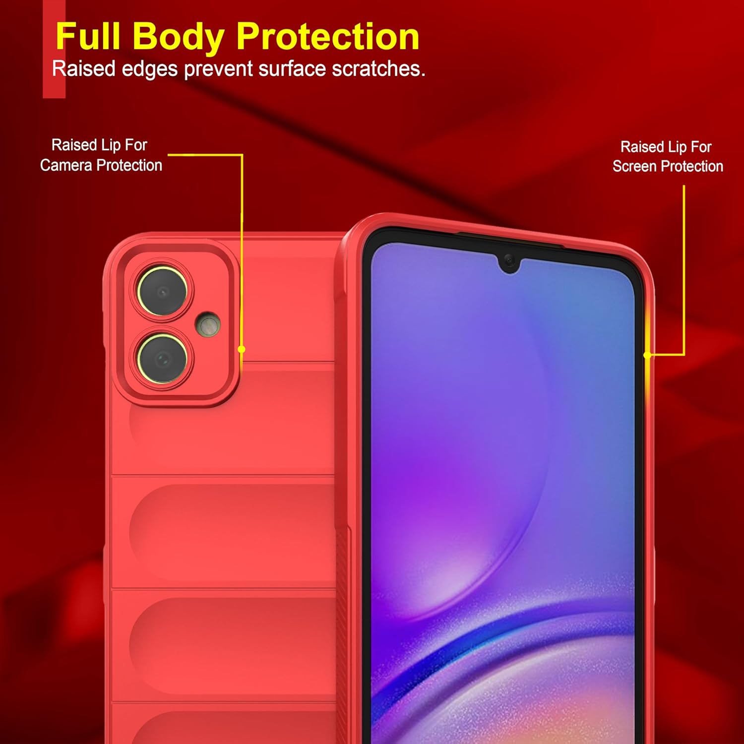 Protect Back Case Compatible for Samsung Galaxy M05 Back Case Cover | Liquid Silicon Case