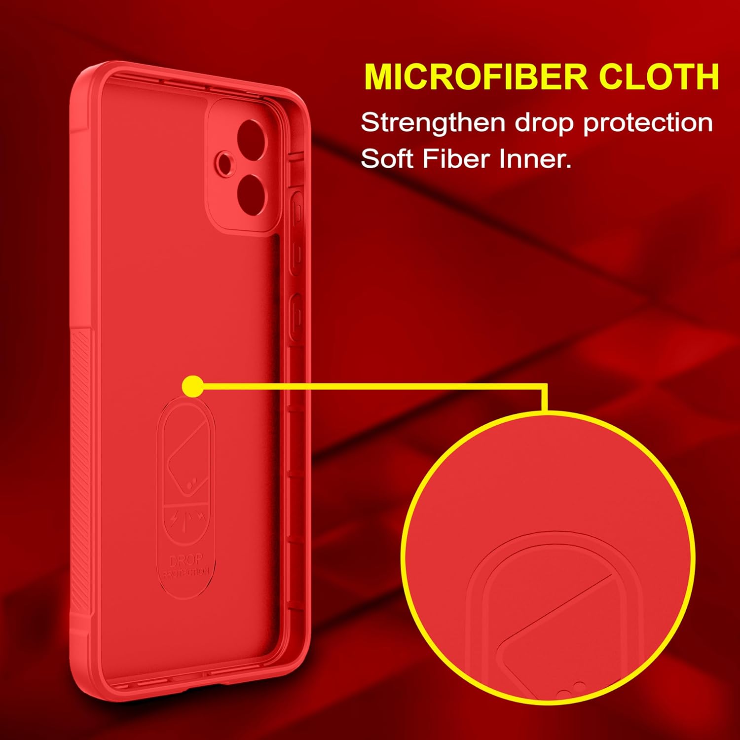 Protect Back Case Compatible for Samsung Galaxy M05 Back Case Cover | Liquid Silicon Case