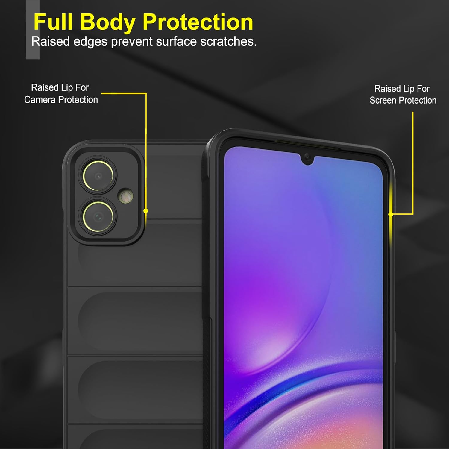 Protect Back Case Compatible for Samsung Galaxy M05 Back Case Cover | Liquid Silicon Case