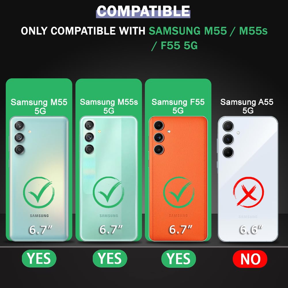 Protect Crystal Clear Back Cover Case for Samsung Galaxy M55 / M55s / F55 5G | 360 Degree Protection | Shock Proof Design