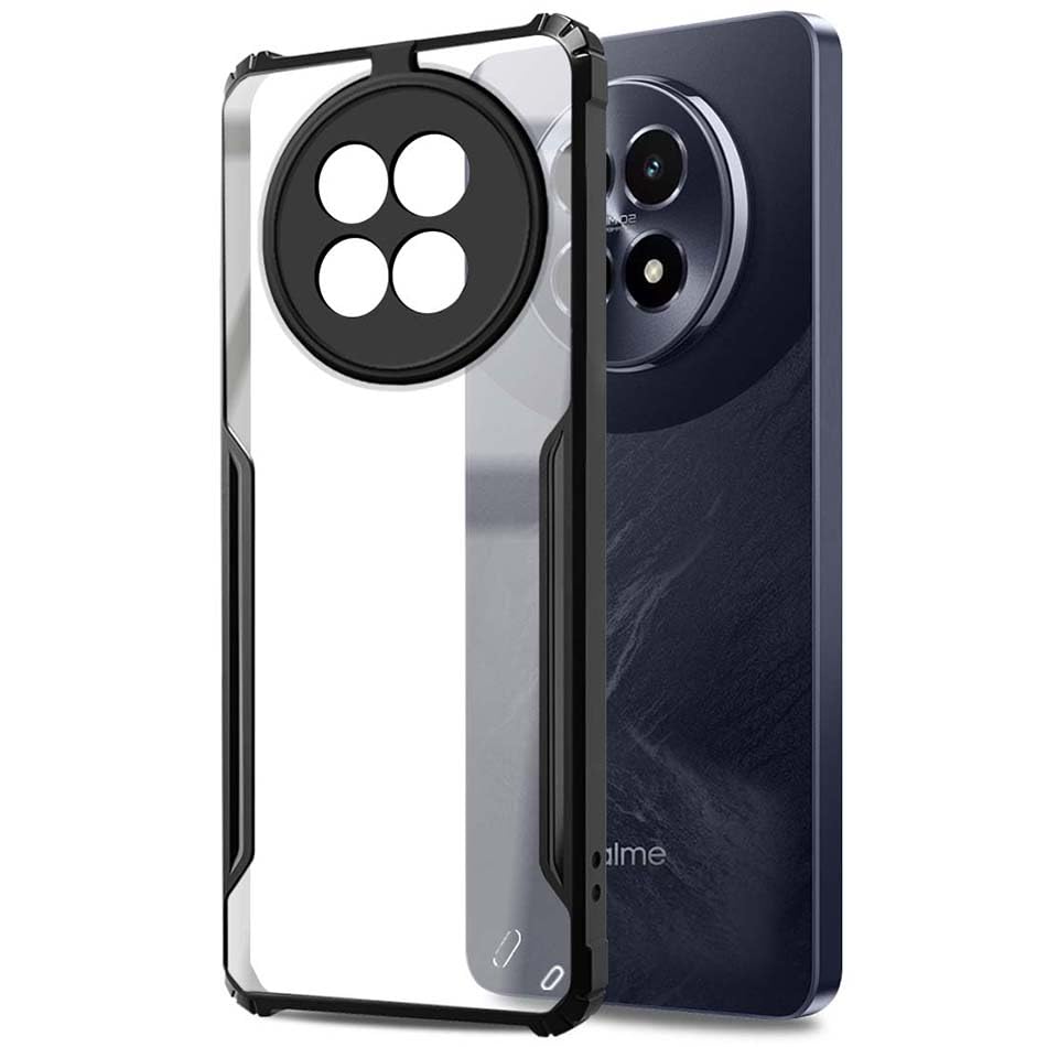 Protect Shockproof Crystal Clear Back Cover Case for Realme 13 5G | Protective Design | 360 Degree Protection | Transparent Back Cover
