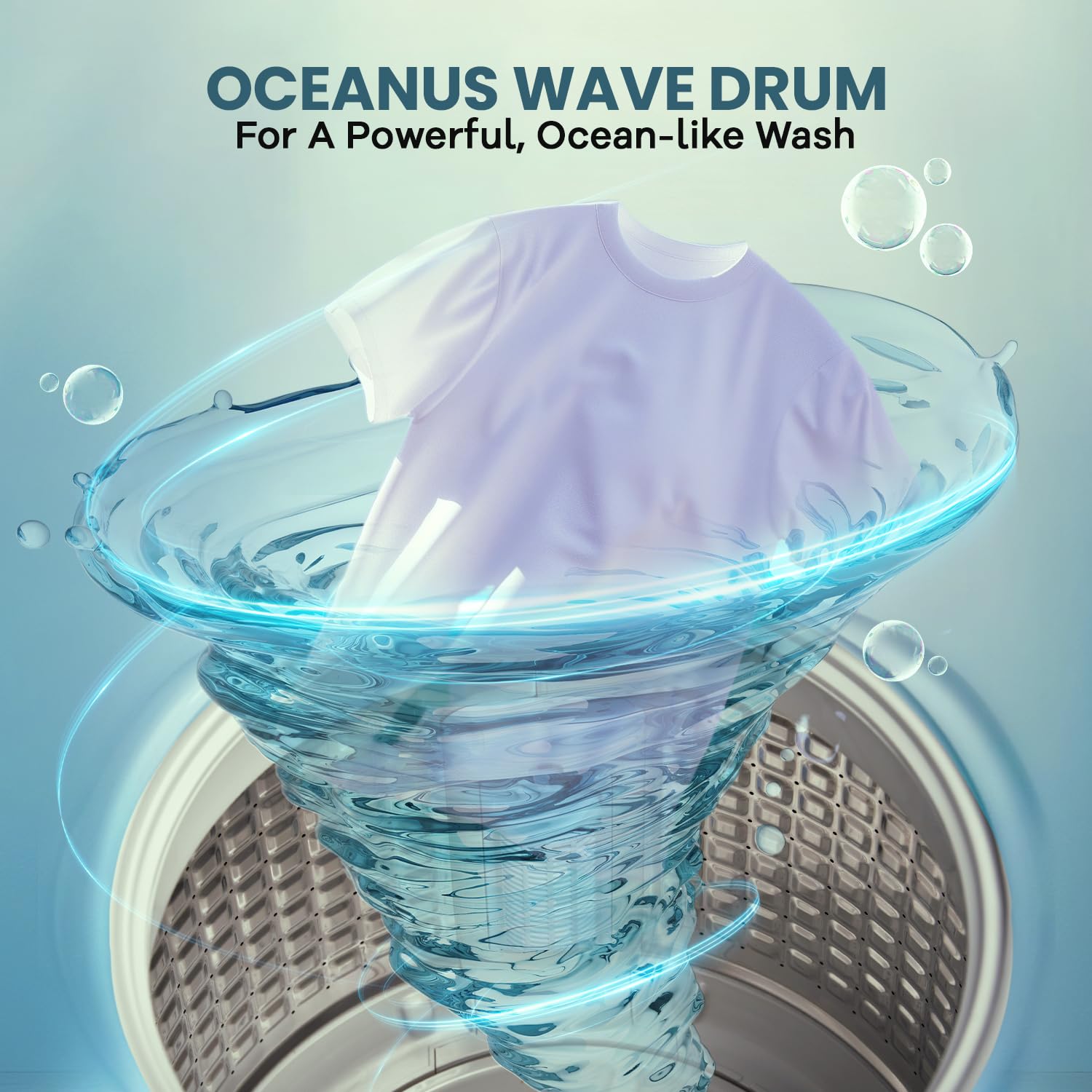 Haier 6.5 Kg, 5 Star, Oceanus Wave Technology Toughened Glass Fully Automatic Top Loading Washing Machine