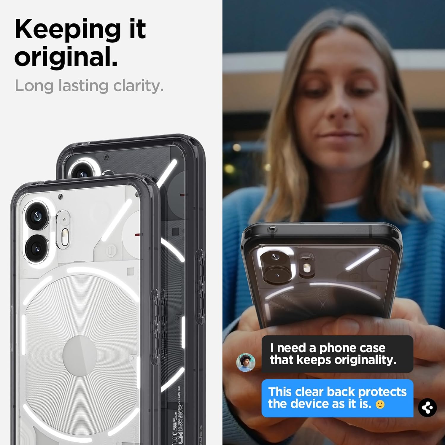 Spigen Ultra Hybrid Back Cover Case Compatible with Nothing Phone 2
