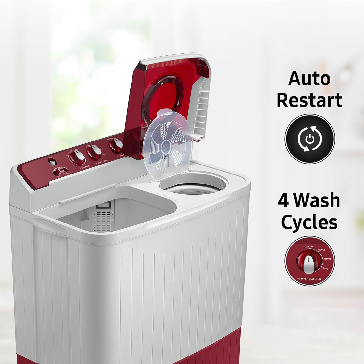 Samsung 7.5 Kg Inverter 5 Star Semi Automatic Top Load Washing Machine
