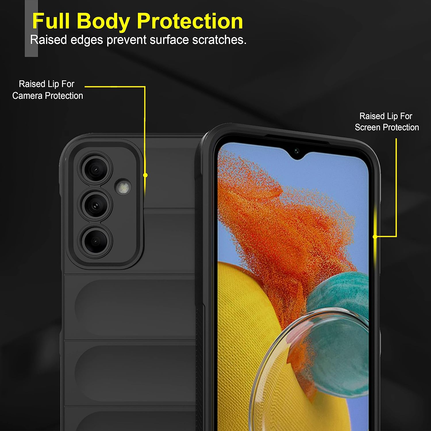 Protect Back Case Cover for Samsung Galaxy M14 5G | Compatible for Samsung Galaxy M14 5G Back Cover | Liquid Silicon Case