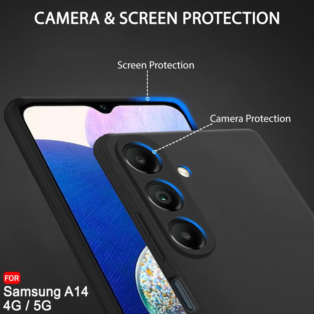 Protect Liquid Silicone Back Cover Case for Samsung Galaxy A14