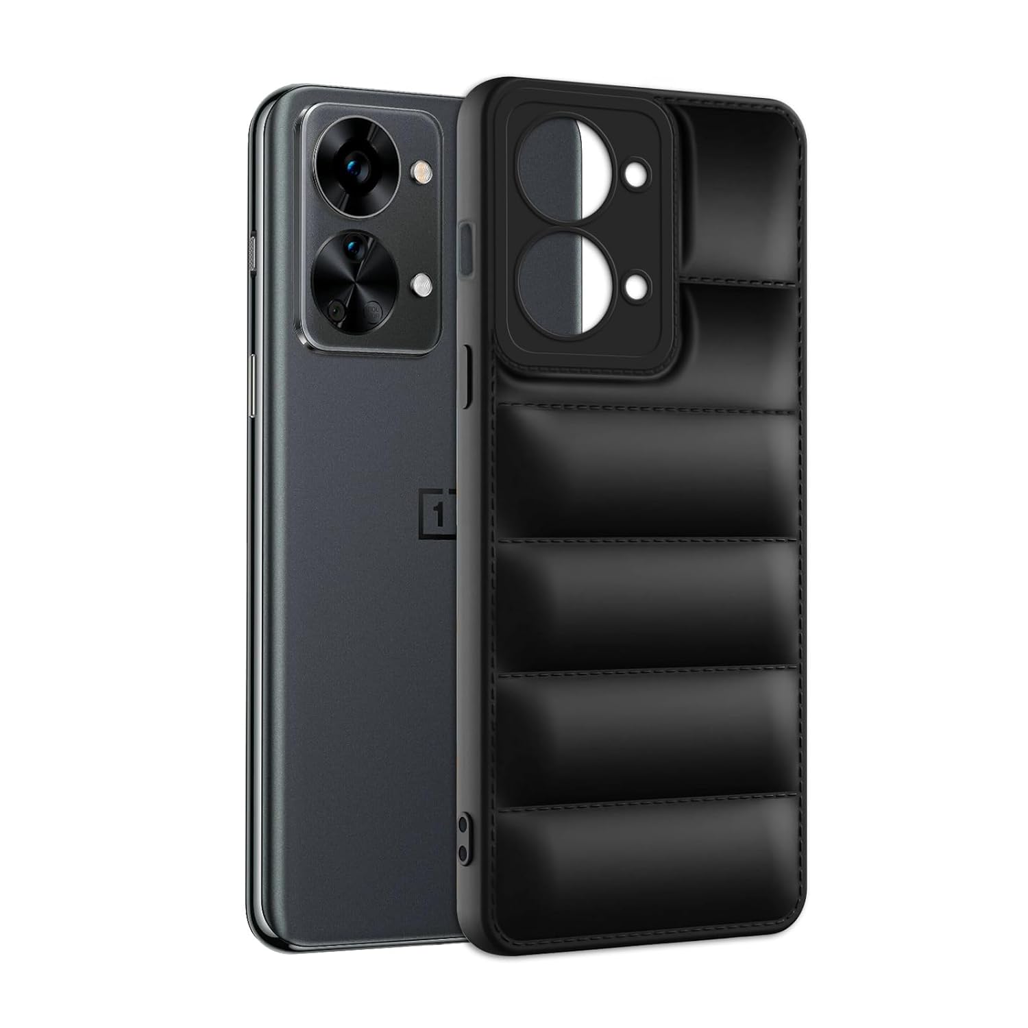 Protect Puffer Case Camera Protection Soft Back Cover for OnePlus Nord 2T 5G