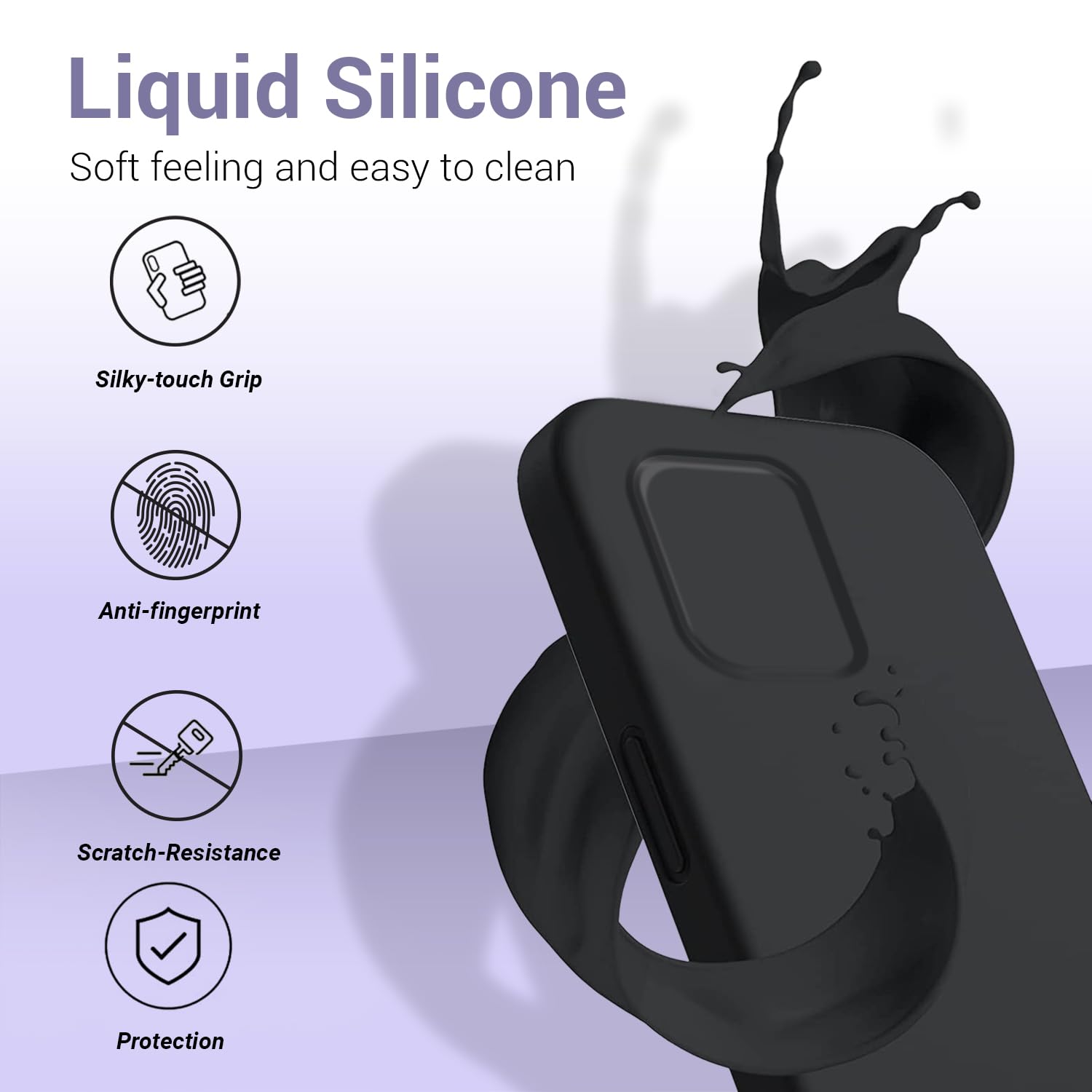 Protect Liquid Silicone Back Cover for realme P1 Pro 5G | Inner Microfiber Velvet | Camera Protection Anti Shock Back Case