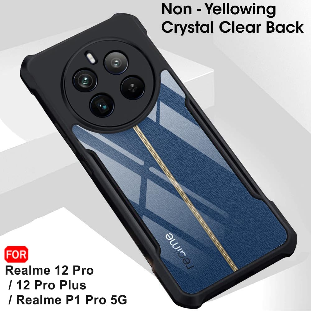Protect ShockProof Crystal Clear Back Cover Case For Realme P1 Pro