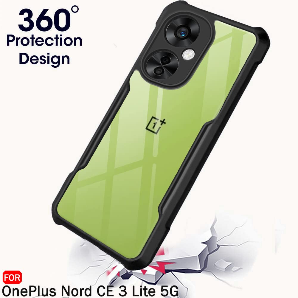 Protect Crystal Clear Back Cover Case for OnePlus Nord CE 3 Lite 5G | 360 Degree Protection | Shock Proof Design