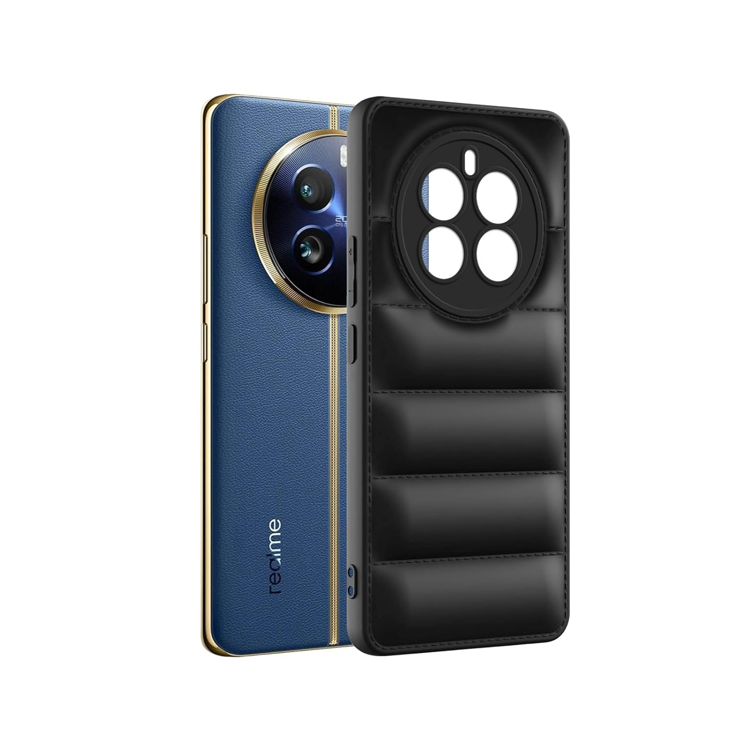 Protect Puffer Case Camera Protection Soft Back Cover for Realme 12 Pro