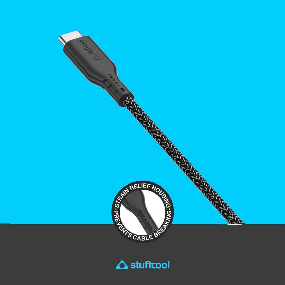 Stuffcool ecolo Type C to lightning Sync & Charge Cable GRS Certified Recycled Plastic Data Cable