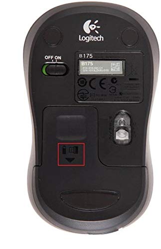 Logitech B175 / Optical Tracking, 12-Months Battery Life, Ambidextrous Wireless Optical Mouse