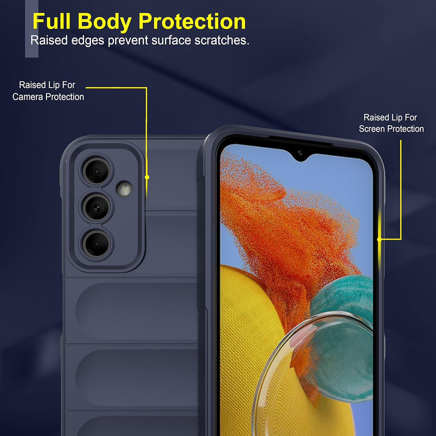 Protect Back Case Cover for Samsung Galaxy M14 5G | Compatible for Samsung Galaxy M14 5G Back Cover | Liquid Silicon Case