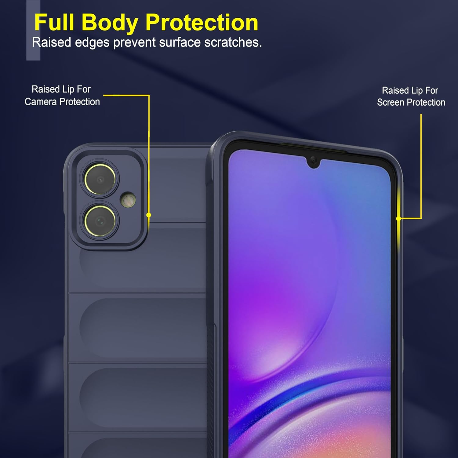 Protect Back Case Compatible for Samsung Galaxy M05 Back Case Cover | Liquid Silicon Case