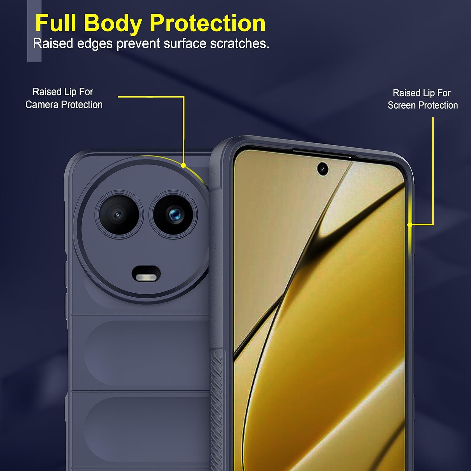 Portect Back Case Cover for Realme C67 5G | Liquid Silicon Case for Realme C67 5G with Camera Protection