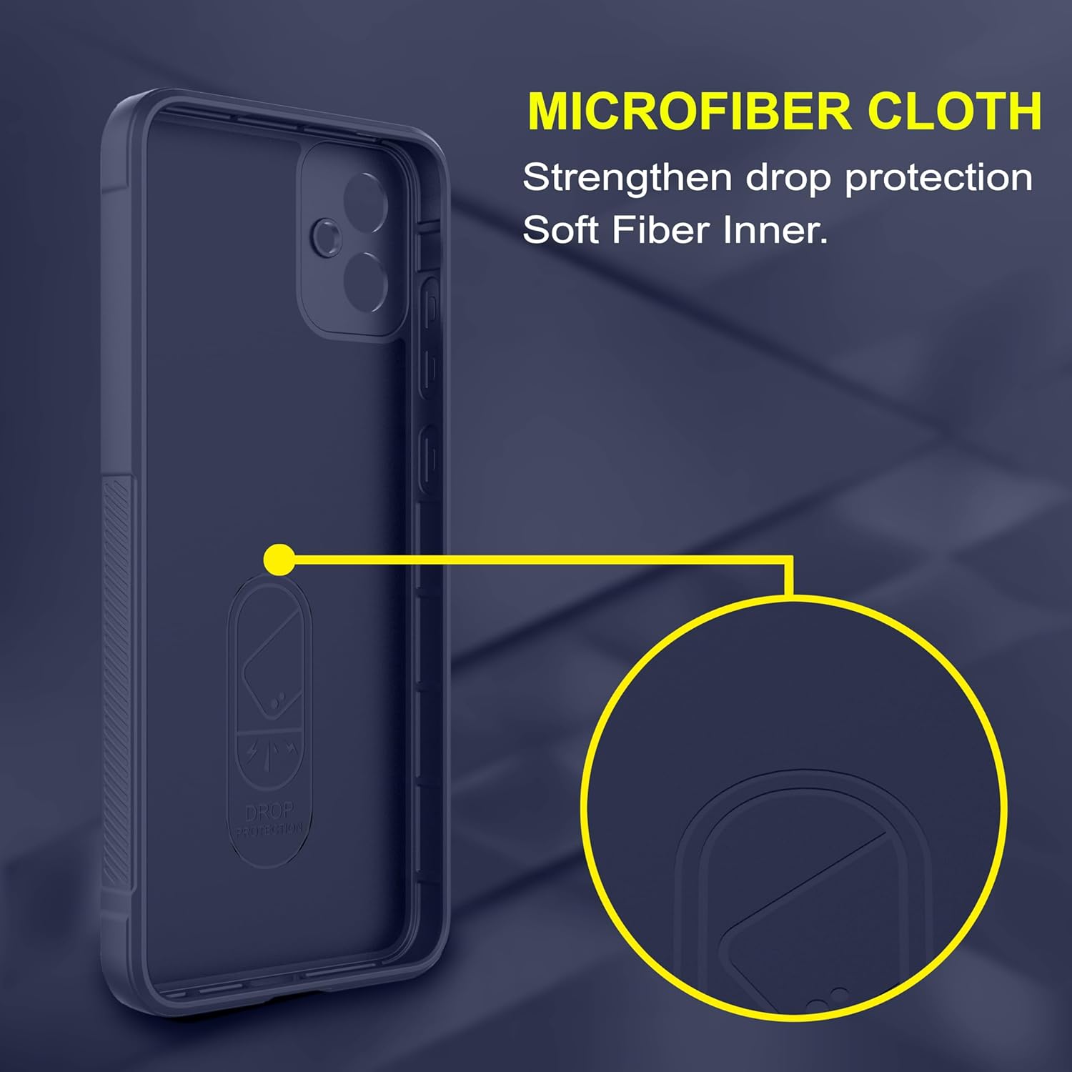 Protect Back Case Compatible for Samsung Galaxy M05 Back Case Cover | Liquid Silicon Case