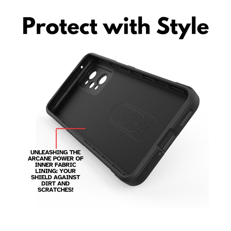 Protect Liquid Silicon Back Cover Case for Realme GT 2 Pro 5G, Shockproof Military Grade Protection with Micro-Fibre Inner Side, Built-in Anti-Slip Grip