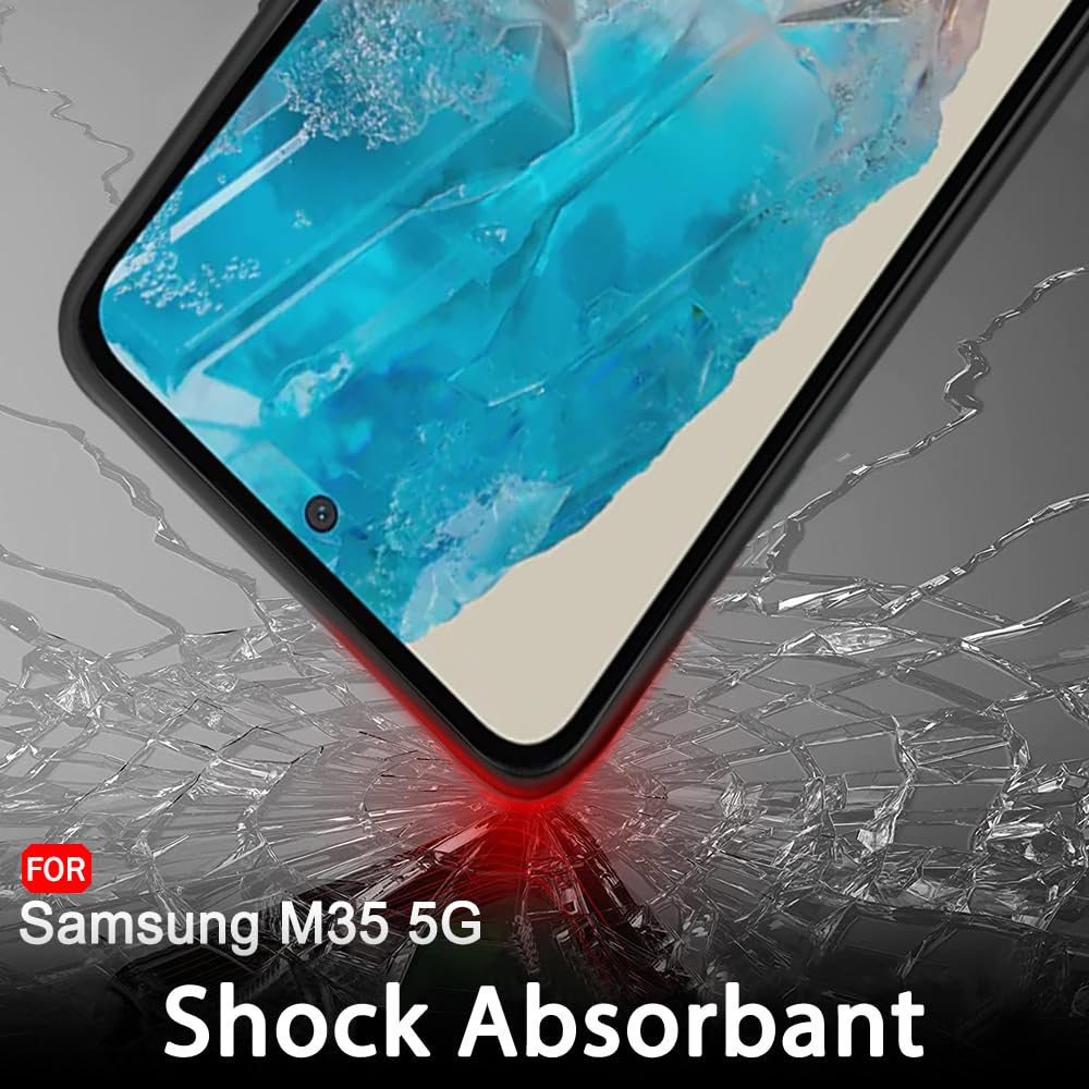 Protect Sleek Back Cover Case for Samsung Galaxy M35 5G | Slim Fit Protective Design | Ultra Matte Finish | Camera Protection Bump | Soft Silicon Back Cover