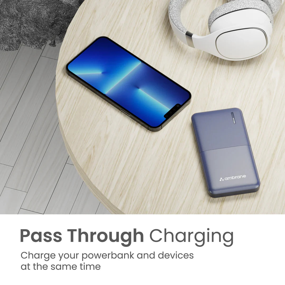 Ambrane 10000 mAh 12 W Capsule Compact Pocket Size Power Bank