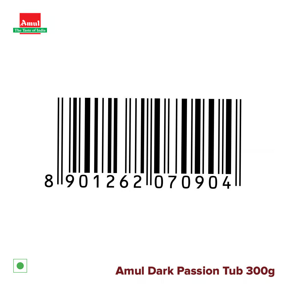 Amul Dark Passion Wafer Chocolate Tub, | 300gm Each | Pack of 2