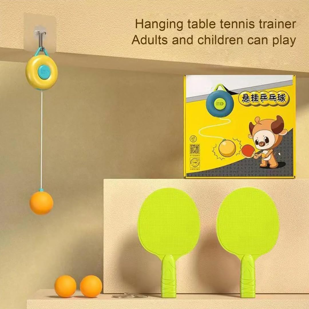 Storio Hanging Table Tennis Trainer Ball Set Ping Pong Indoor Games for Kids
