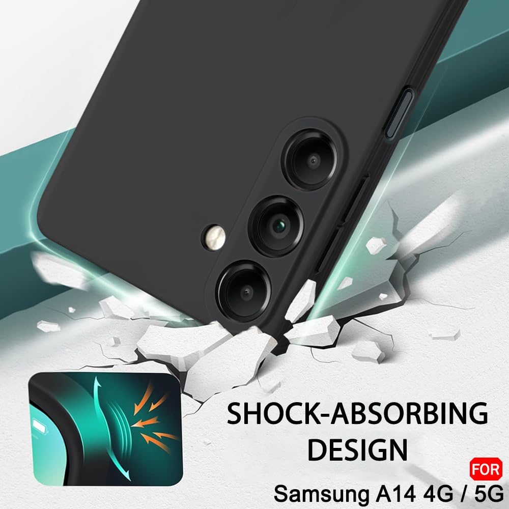 Protect Liquid Silicone Back Cover Case for Samsung Galaxy A14