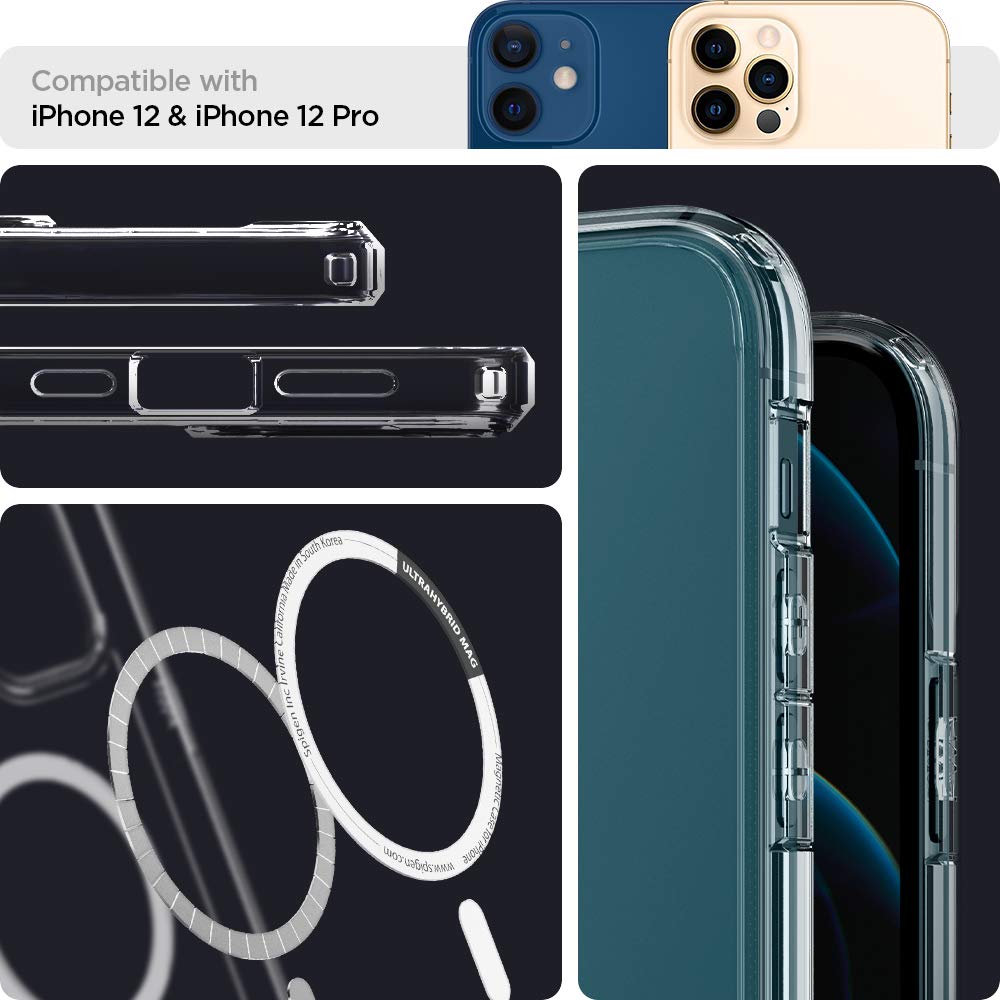 Spigen Ultra Hybrid Magfit Back Cover Case Compatible with iPhone 12 Pro Max