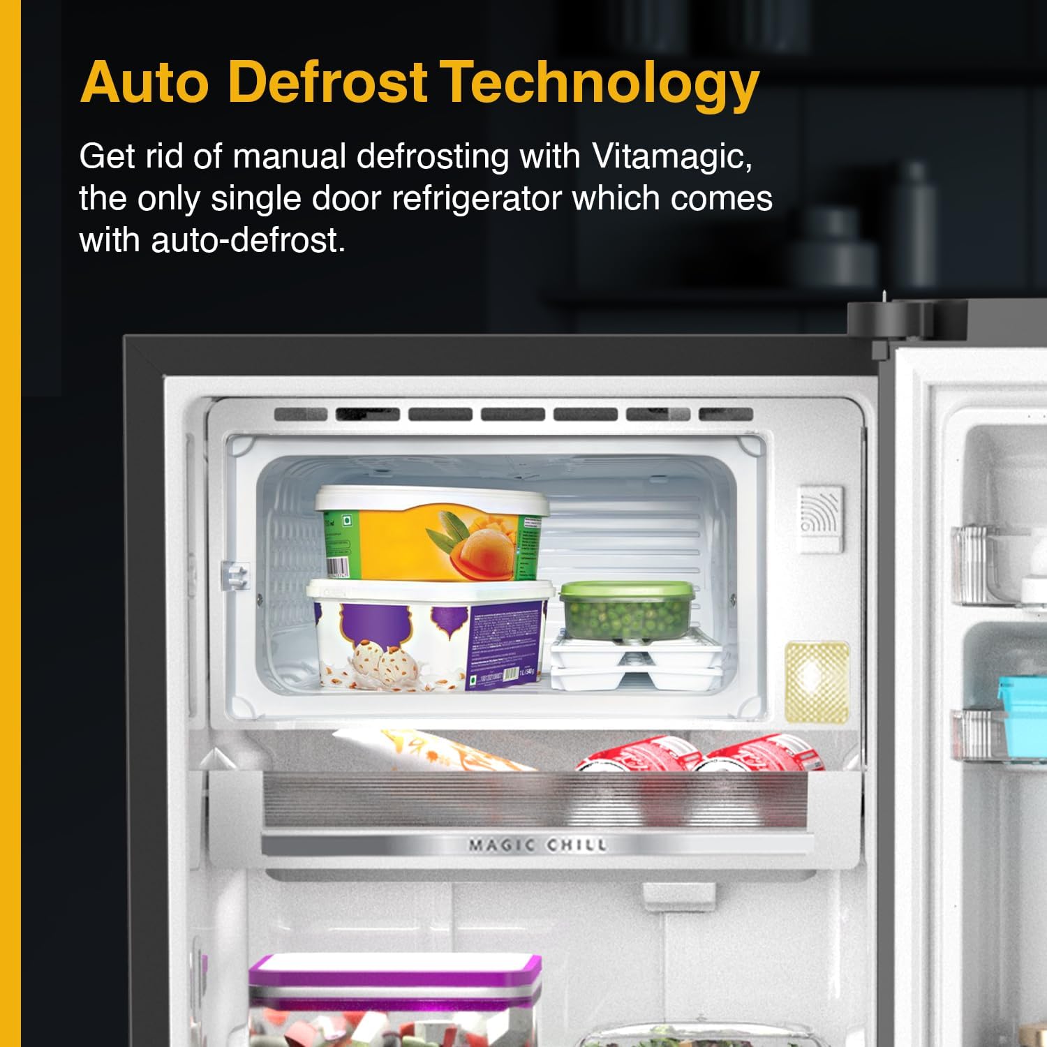 Whirlpool 192 L 3 Star Vita magic PRO Frost Free Direct-Cool Single Door Refrigerator