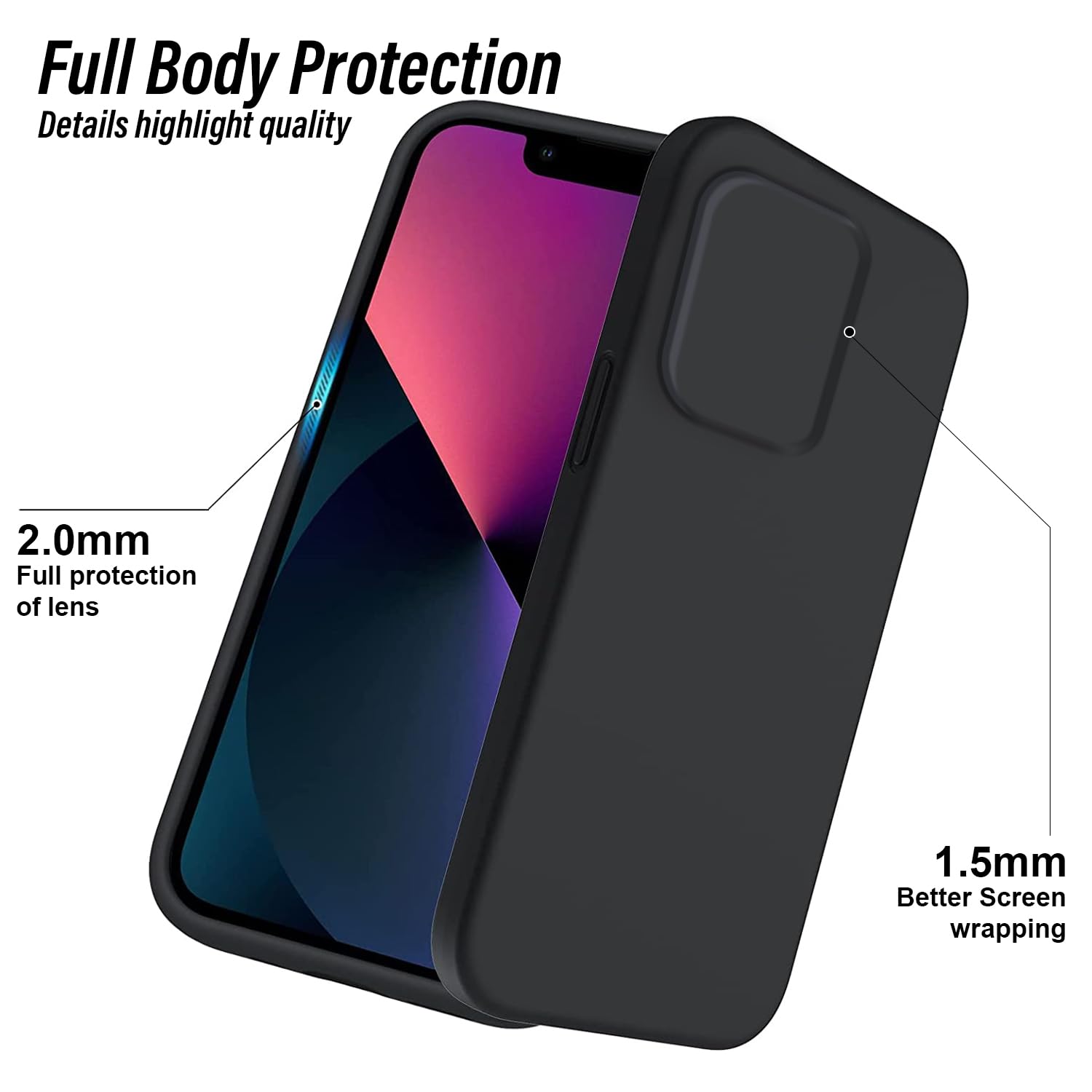 Protect Liquid Silicone Back Cover for realme P1 Pro 5G | Inner Microfiber Velvet | Camera Protection Anti Shock Back Case