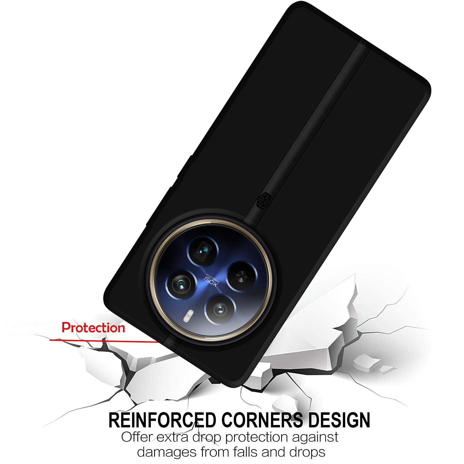 Protect Exclusive Matte Finish Soft Back Case Cover for Realme 12