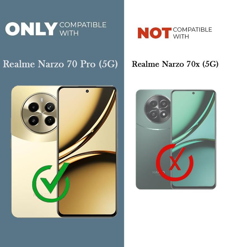 Protect Back Cover for Realme Narzo 70 Pro (Silicone Clear Shockproof Case with Camera Protection | Soft and Flexible | Transparent