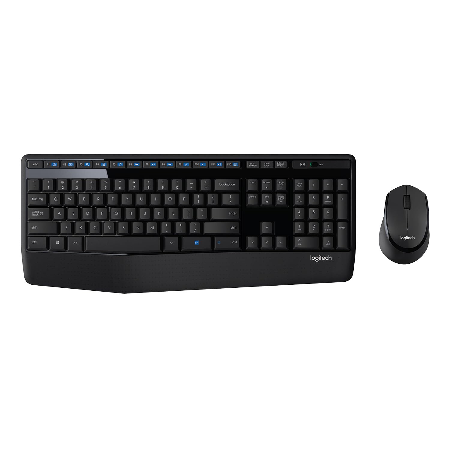 Logitech MK345/Wireless Compact,Win Mac,Desktop,Tablet,Smartphone,LaptopCompatible Wireless Laptop Keyboard (Black)
