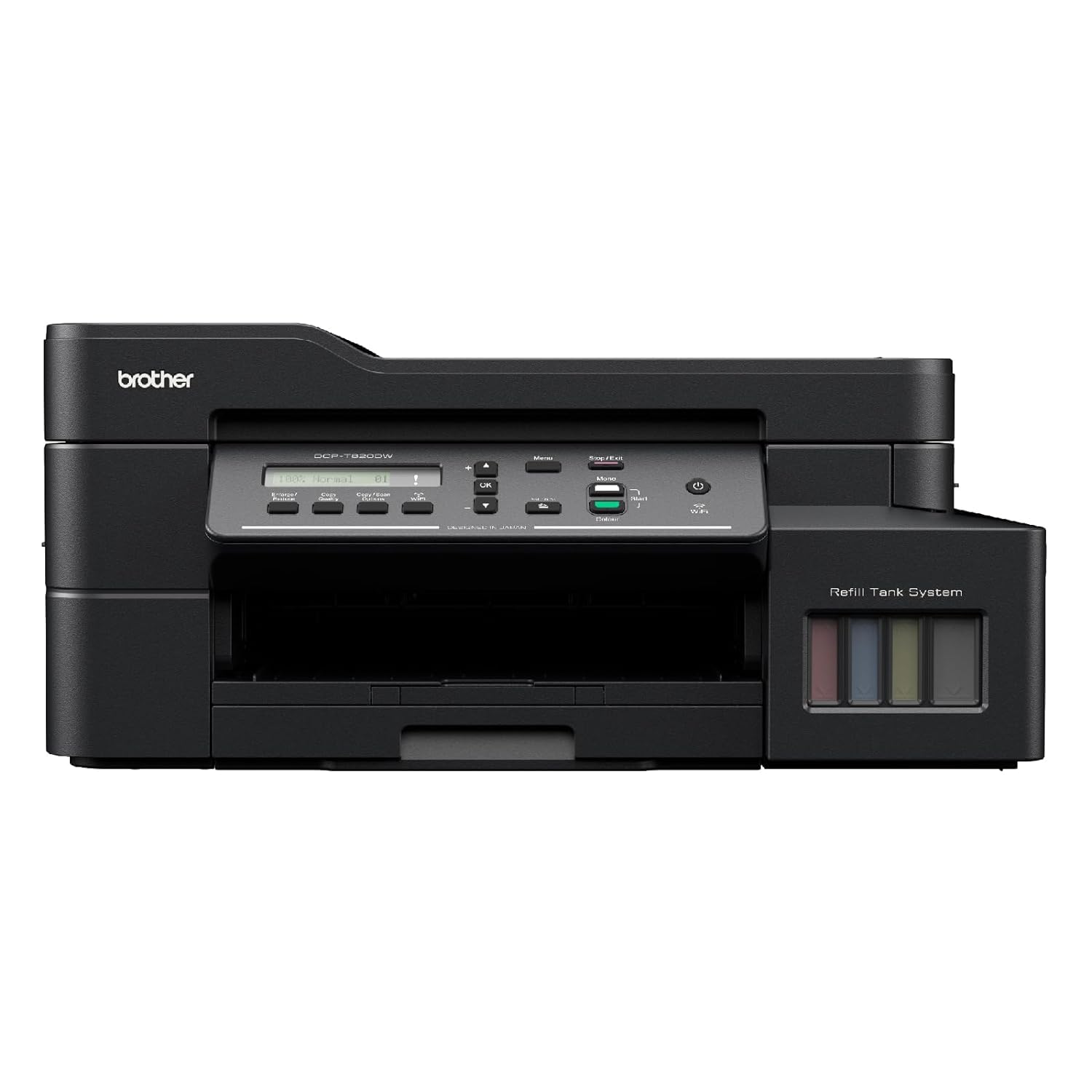 brother DCP-T820DW Multi-function WiFi Color Ink Tank Printer with Auto Duplex feature ideal for Home & Office Usage