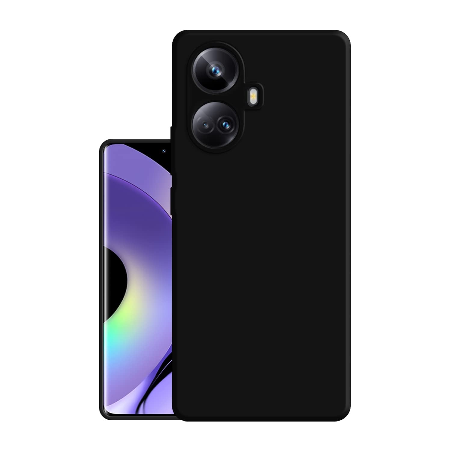 Protect Flexible Pu Leather | Full Camera Protection | Raised Edges | Super Soft-Touch | Bumper Case for Realme C63 5G