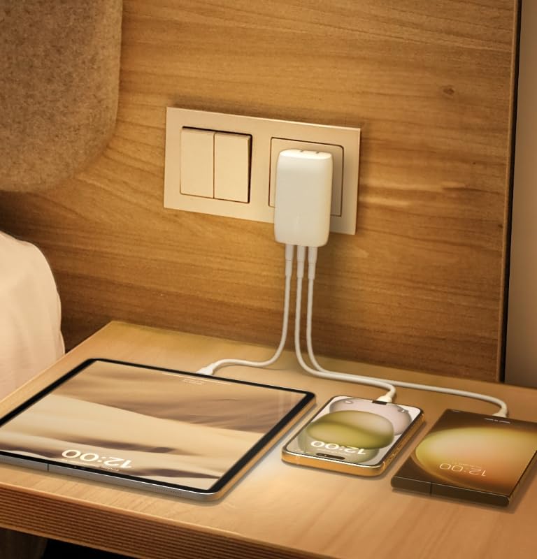 Belkin 67W (27W + 20W + 20W) Triple USB-C Pps Pd Wall Charger