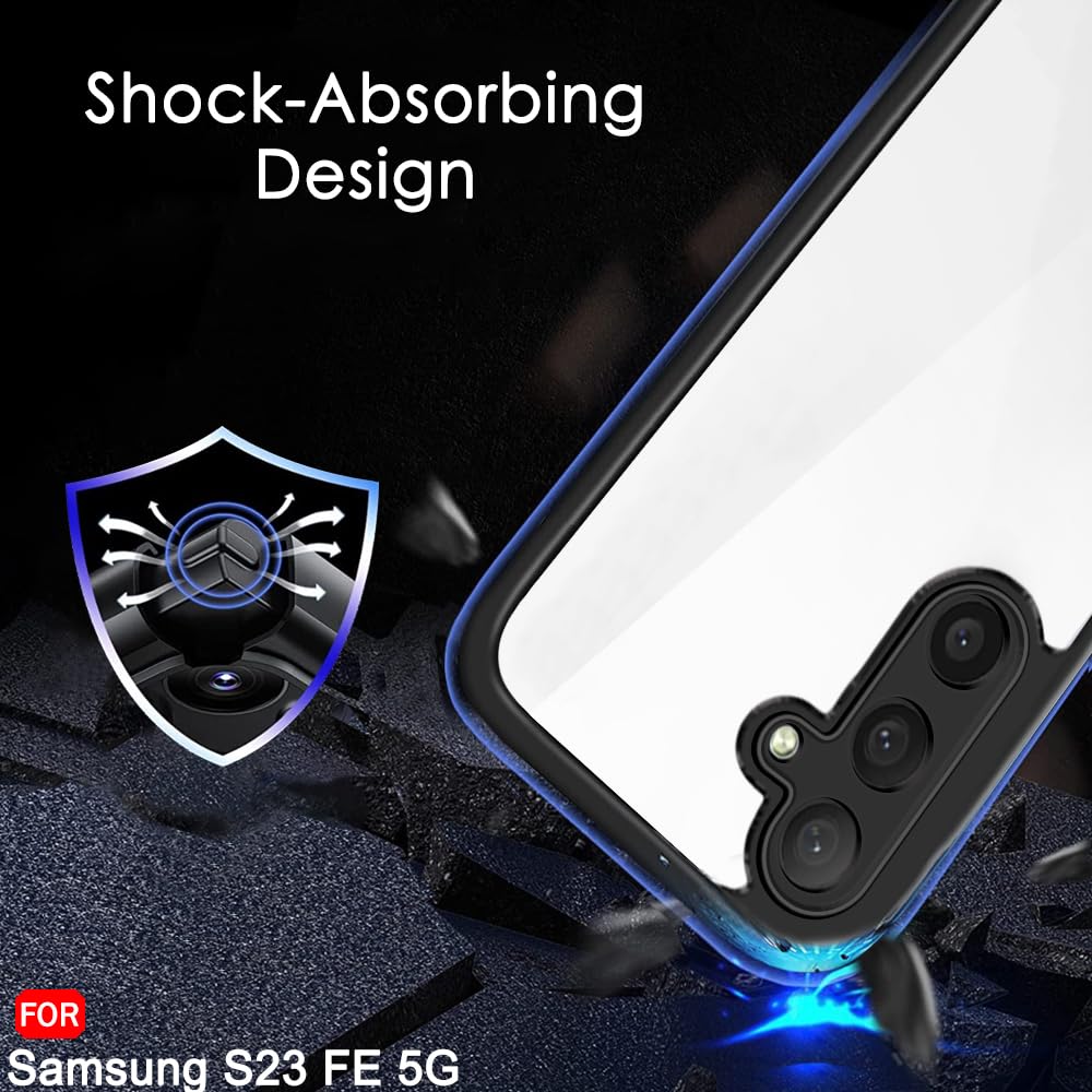 Protect Ultra-Hybrid ShockProof Back Cover Case for Samsung Galaxy S23 FE 5G | Camera Protection Bump | Hard Back Cover Case