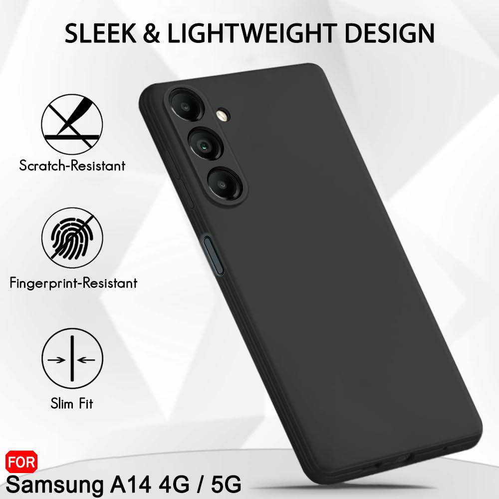Protect Liquid Silicone Back Cover Case for Samsung Galaxy A14