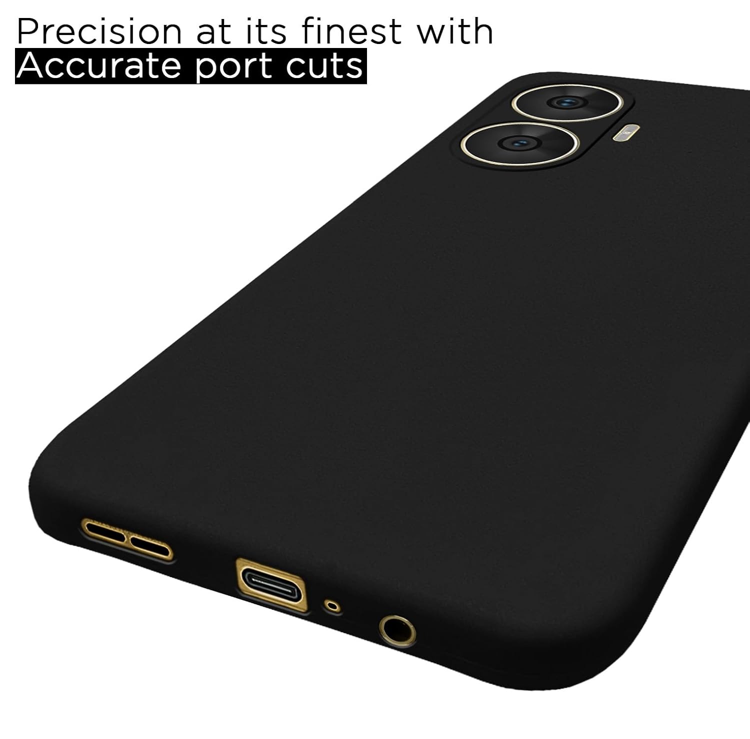 Protect Back Cover Soft Matte Liquid Silicone TPU | Camera Protection | Shockproof Slim Back Case for Realme C55