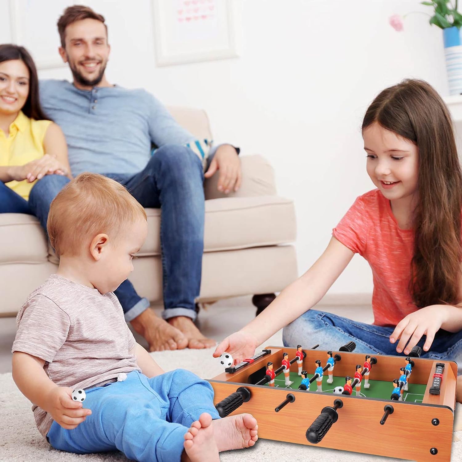 Storio Table Football Game - Foosball (Medium) | Table Soccer Game Board | Indoor Sport Games