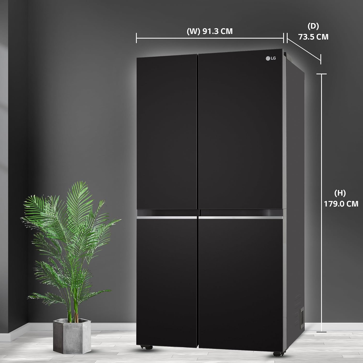 LG 655 L Frost Free Smart Inverter Double Door Side by Side Refrigerator