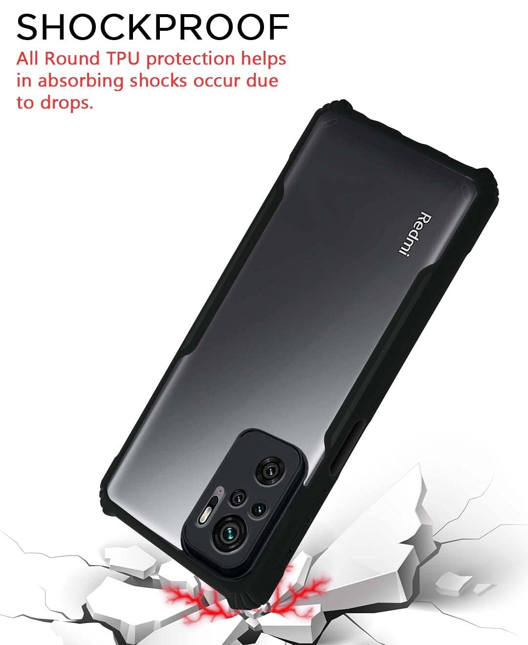 Protect Thermoplastic Elastomer Crystal Clear Oppo A77 5G Back Cover Case | 360 Degree Protection | Shock Proof Design | Transparent Back Cover