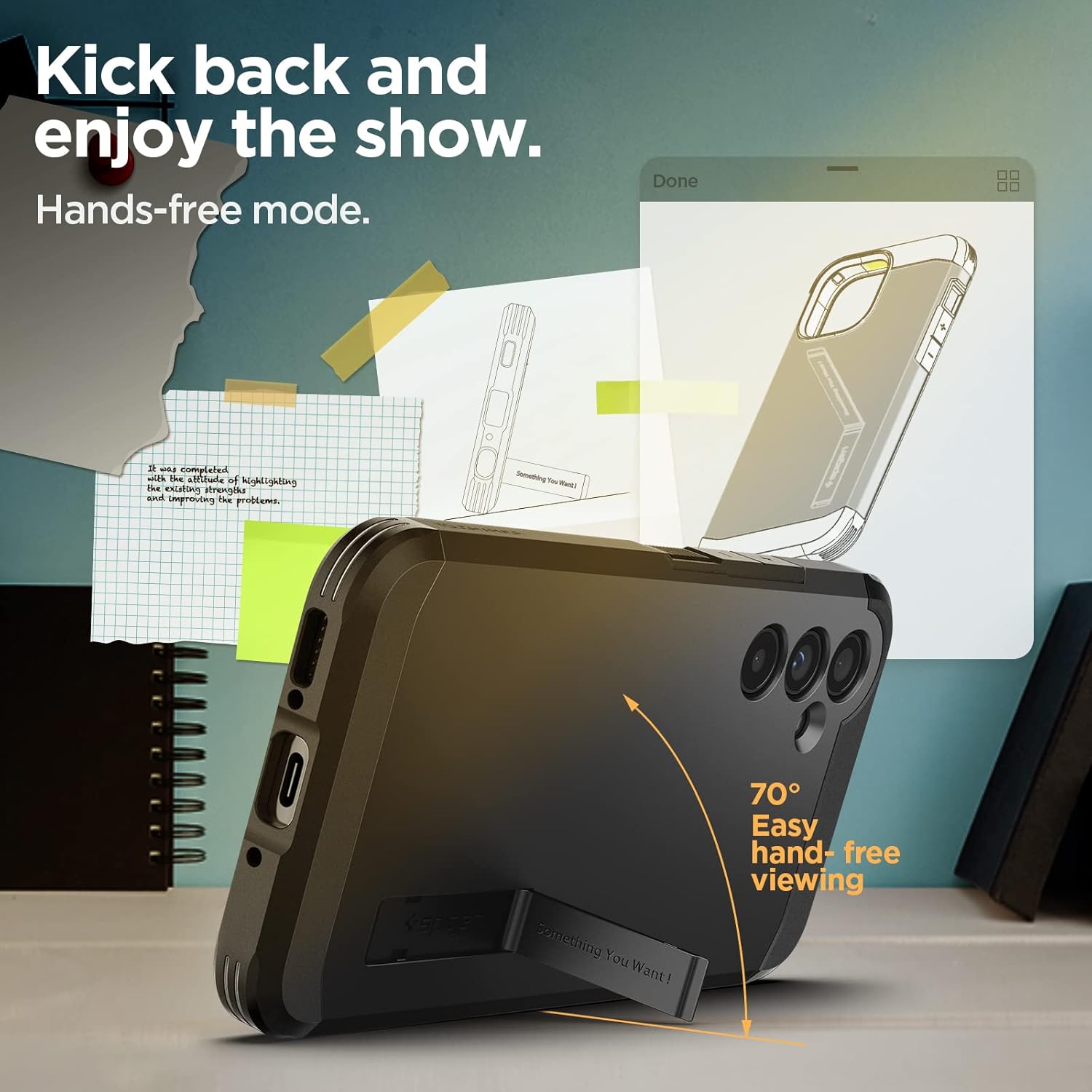 Spigen Tough Armor Back Cover Case Compatible with Samsung Galaxy A54 5G