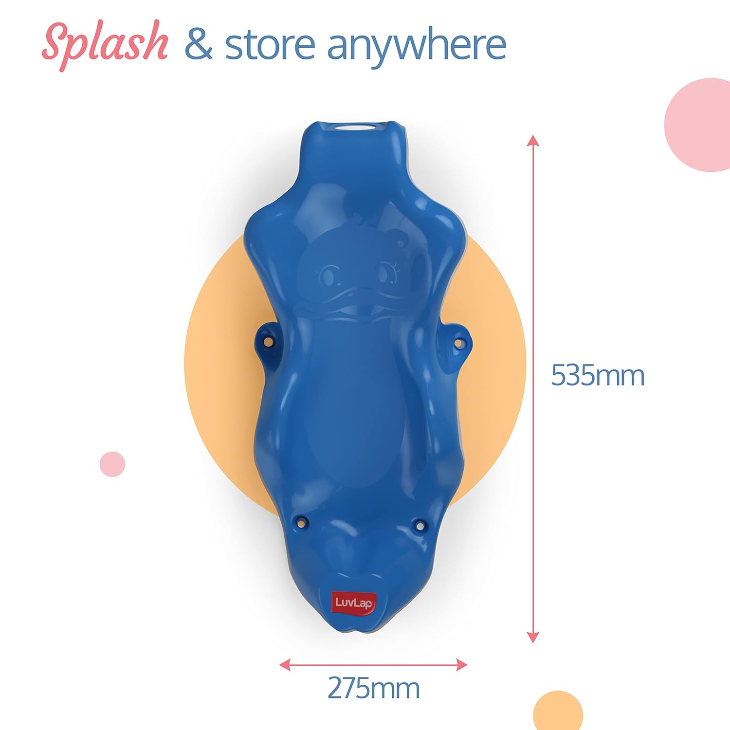 LuvLap Anti Slip Baby Plastic Bath Chair, Baby Bath Seat/Sling with Non Slip Strong Suction Base, Baby Shower, for Infants & Toddlers