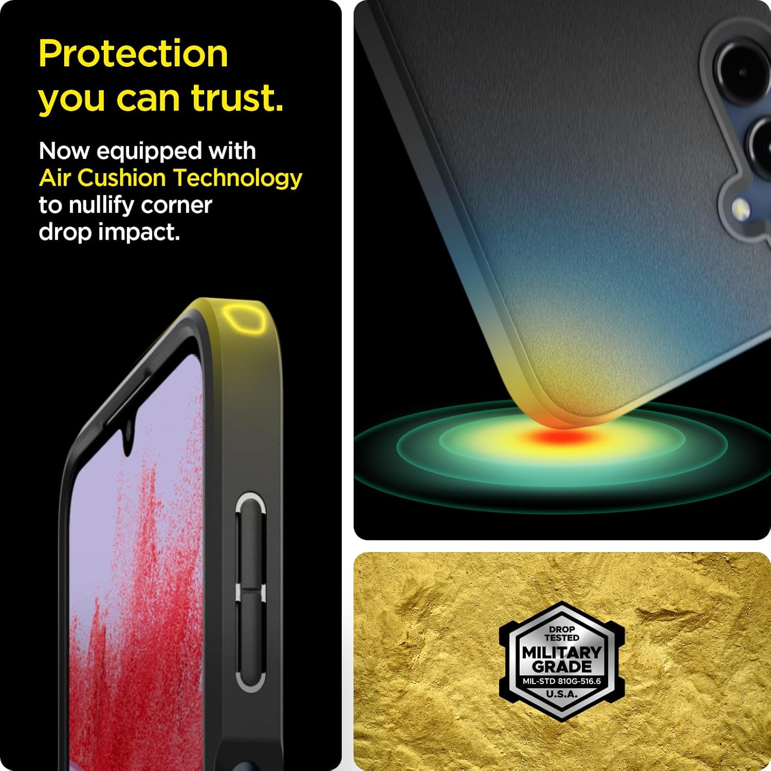 Spigen Essential Sand Blast Back Cover Case Compatible with Samsung Galaxy M34 5G / F34 5G