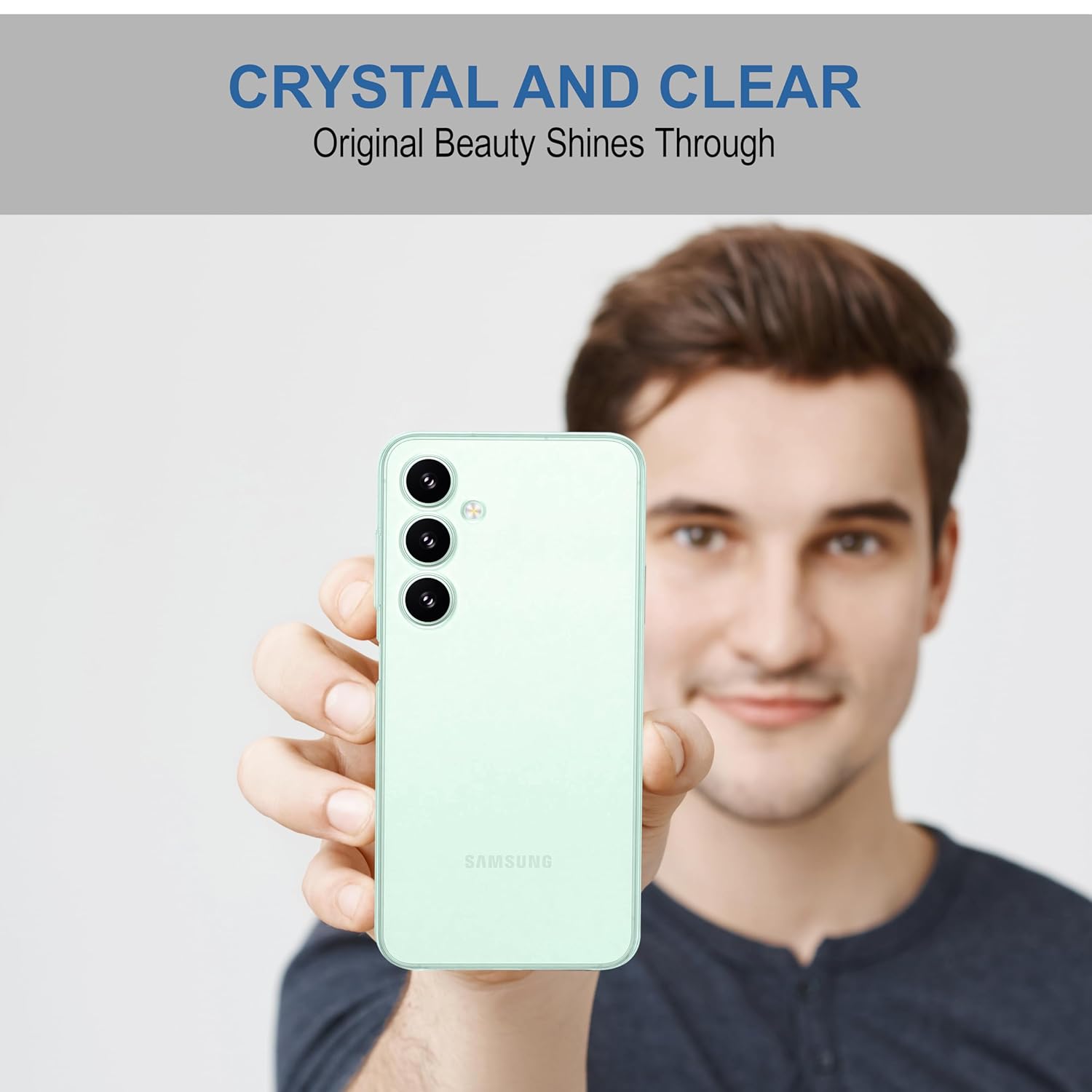 Protect Samsung Galaxy F15 (5G) Clear Case | Soft Flexible Slim-Fit | Full Body 360 Protection Shock Proof TPU Back Cover
