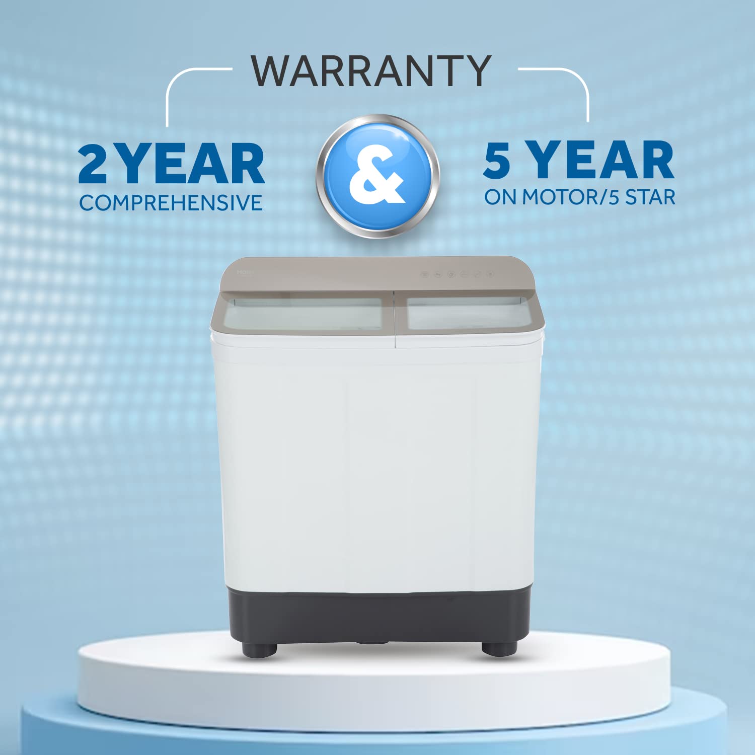 Haier 7 Kg 5 star SEMI Automatic Top Loading Washing Machine