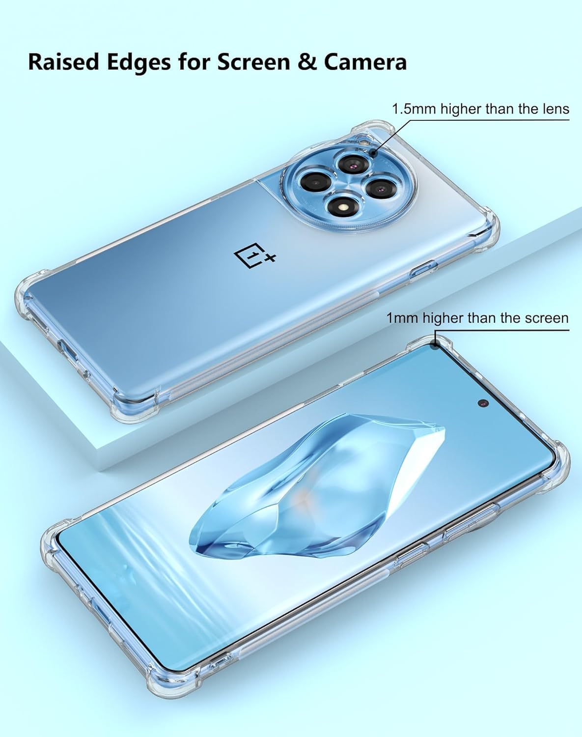 Protect OnePlus 12R 5G Back Cover | Slim Soft Back Case for OnePlus 12R 5G
