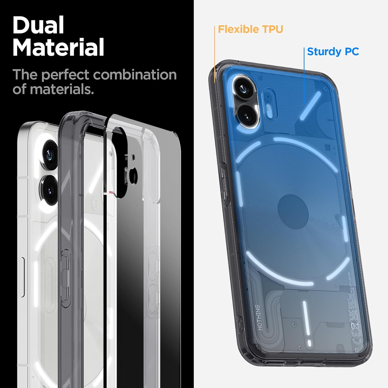 Spigen Ultra Hybrid Back Cover Case Compatible with Nothing Phone 2