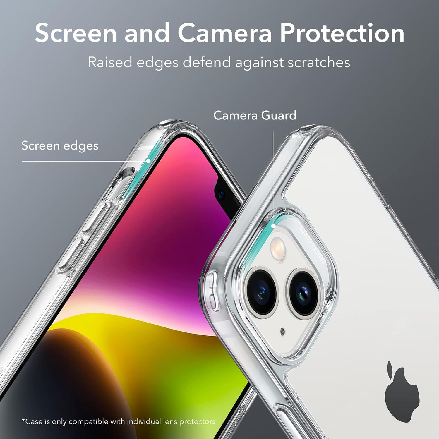 Protect for iPhone 14 Cover with Adjustable Stand, Military-Grade Drop Protection, 3 Stand Modes, TPU, Supports Wireless Charging, Boost Slim Patented Metal Kickstand Phone Back Case